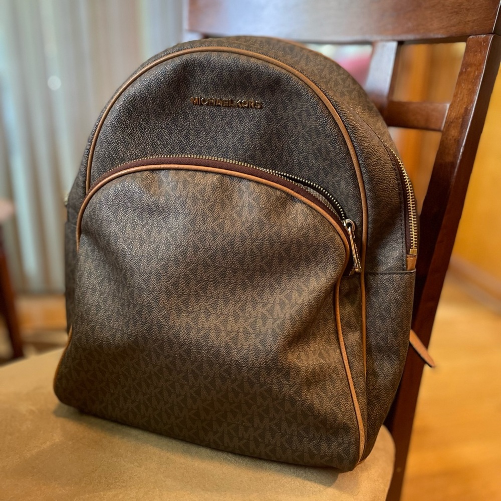 Michael Kors Backpack. Good condition. some markings on the inside.